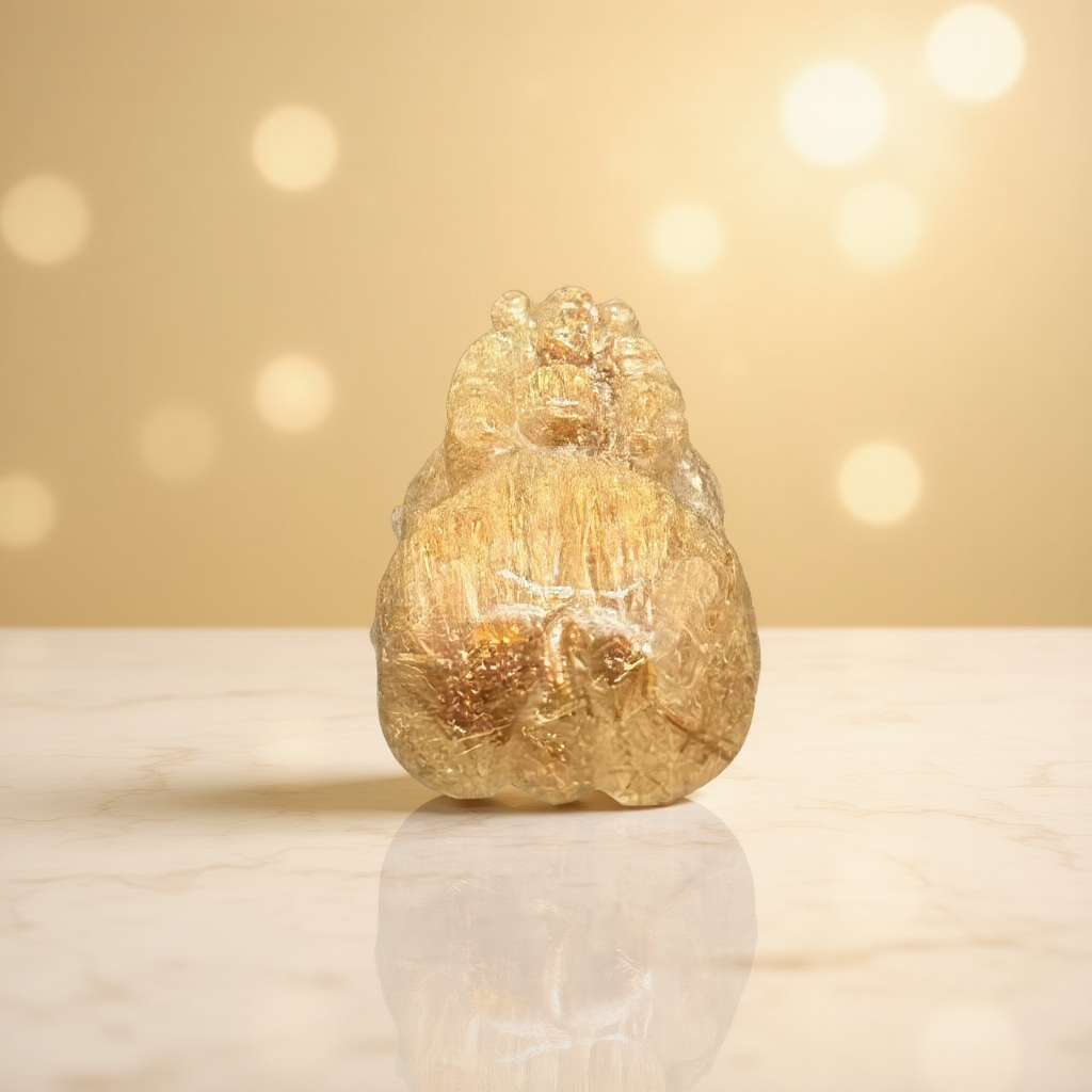 Golden Rutilated Quartz Pi Xiu Fortune Keeper-04
