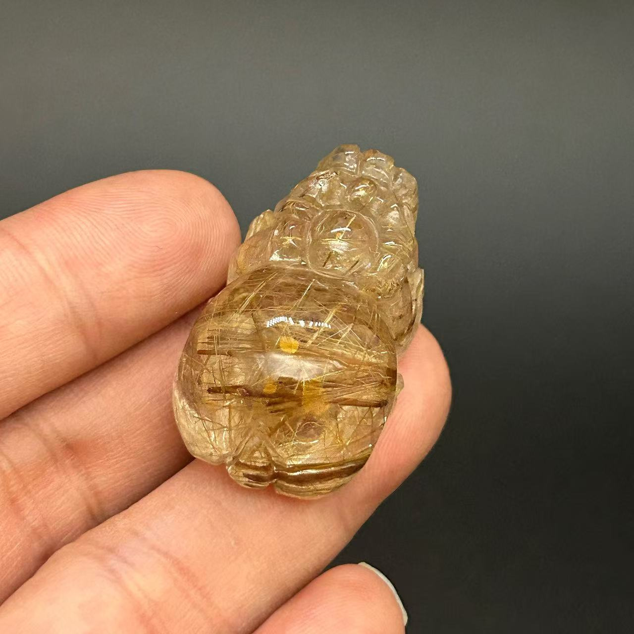 收藏級金髮晶貔貅擺件-05 4
