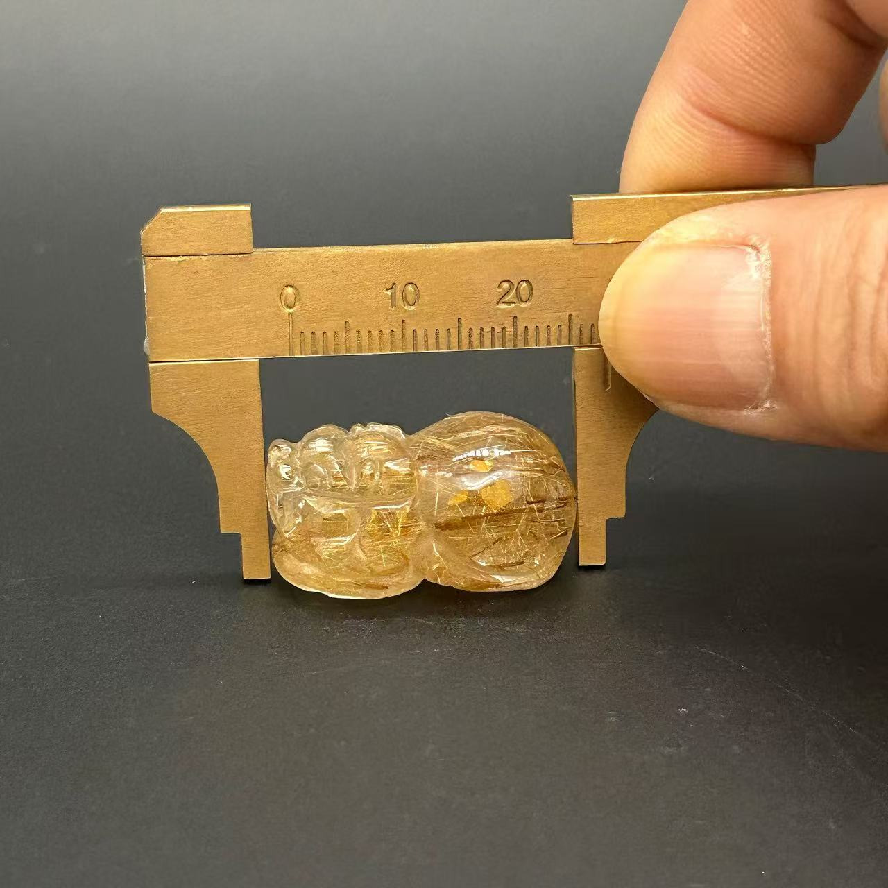 Golden Rutilated Quartz Pi Xiu Fortune Keeper-10 4