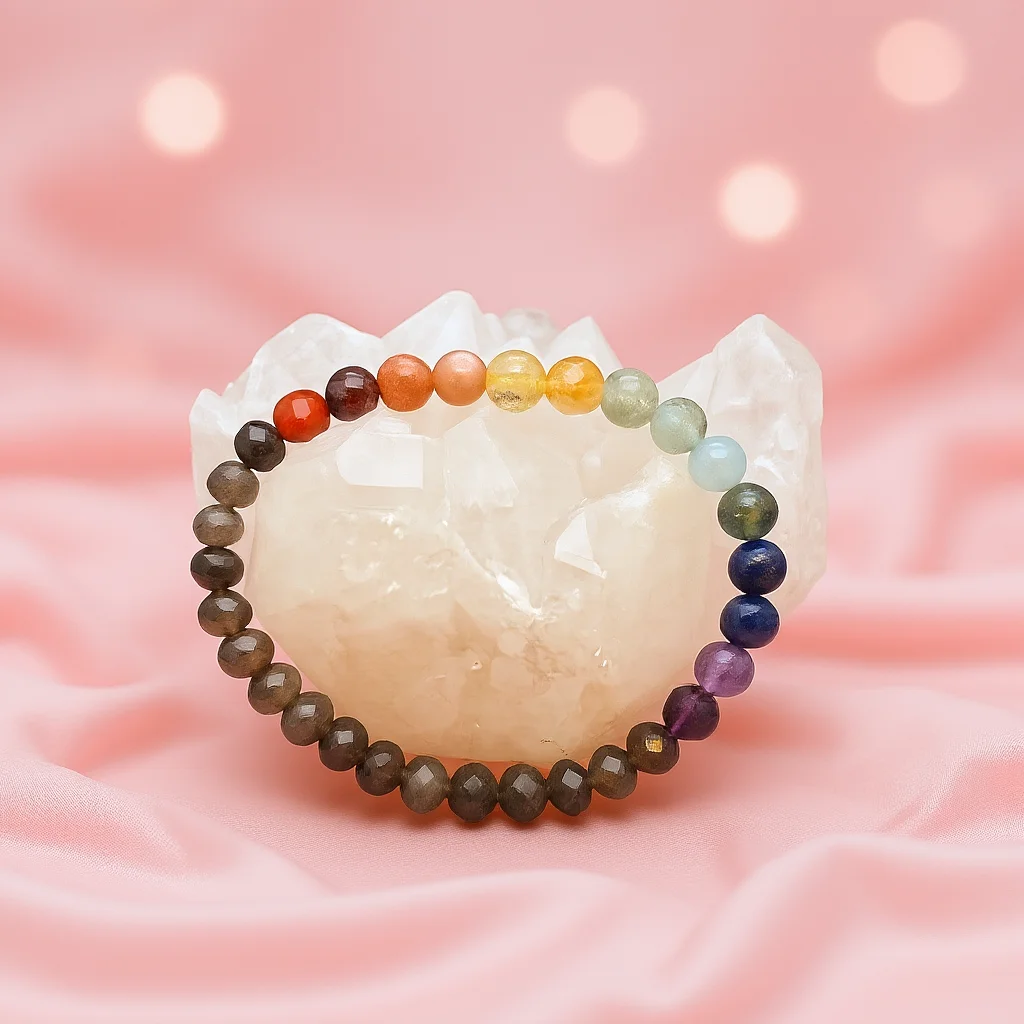 6mm Vogue Edition Chakra Balance Moonstone Bracelet